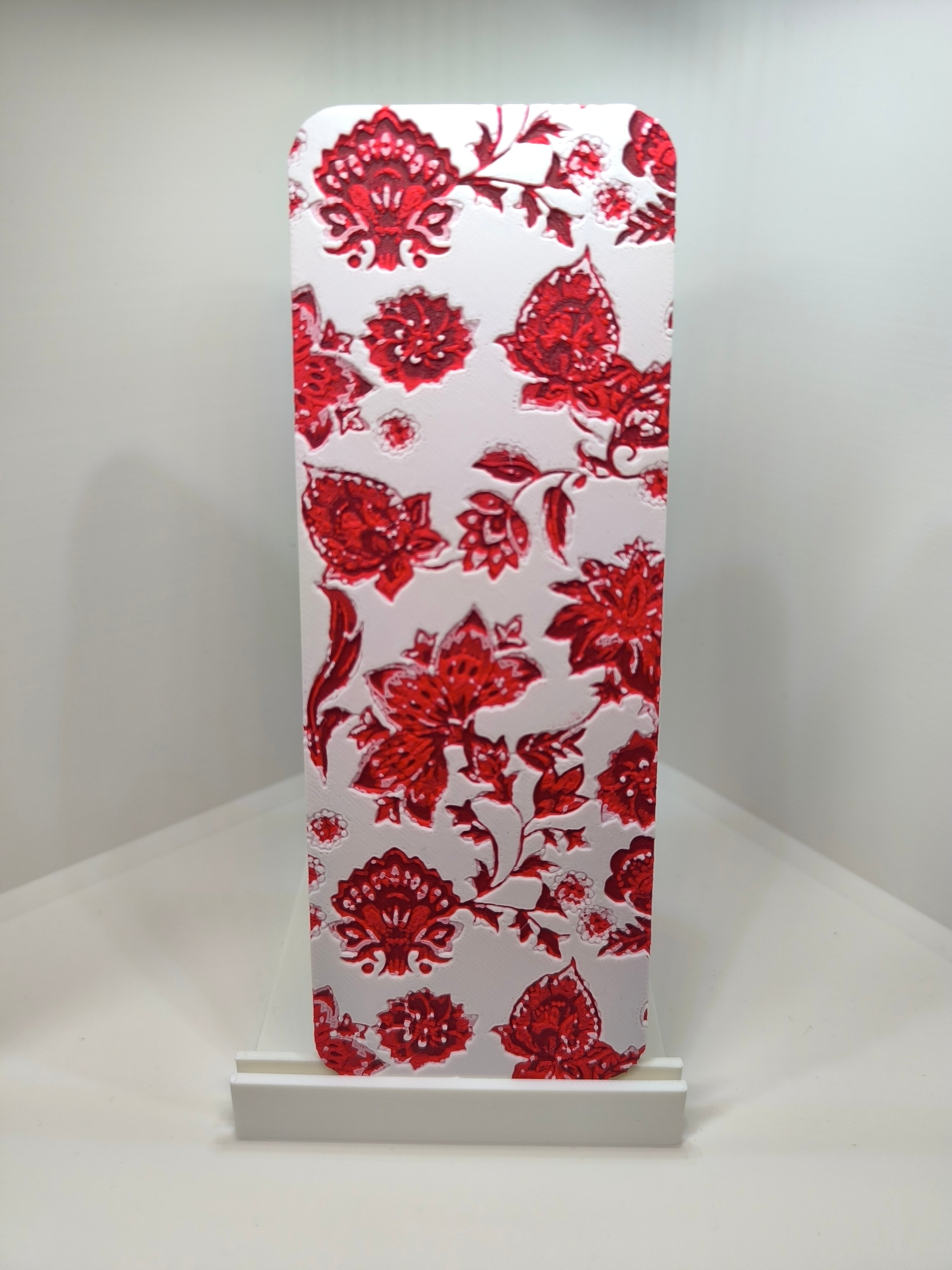 Marque-page personnalisable - Jardin Rouge