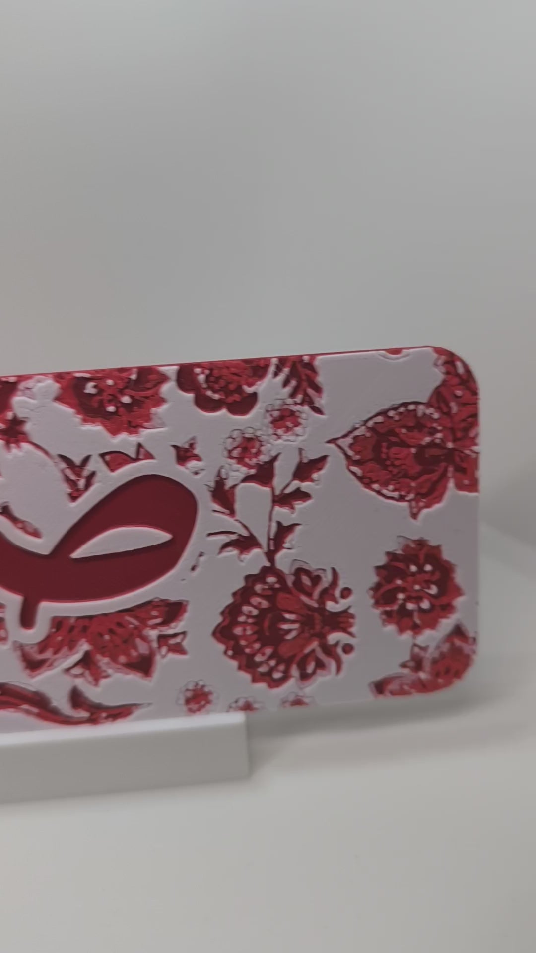 Marque-page personnalisable - Jardin Rouge